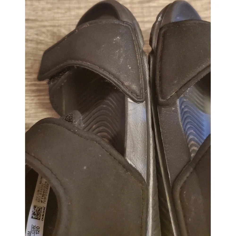 Adidas Altaswim Adjustable Strap Sandals‎ Toddler Size 5K Black